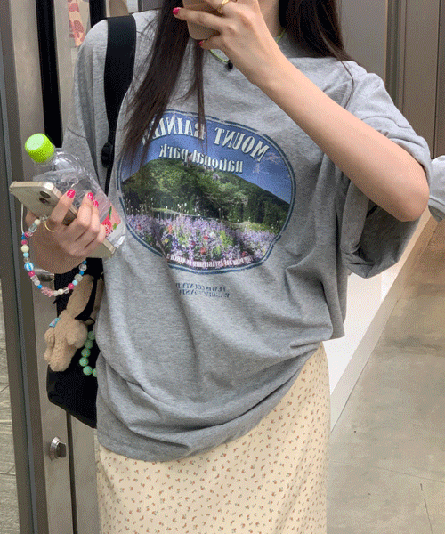 Nation tee (그레이)