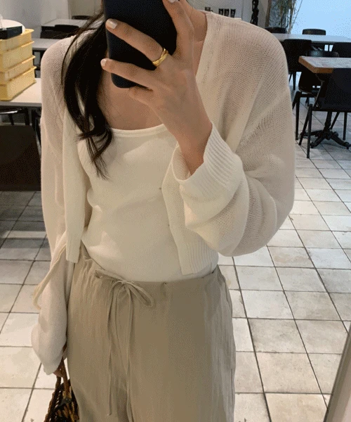 [린넨 10%] Kiple linen cardigan (2color)