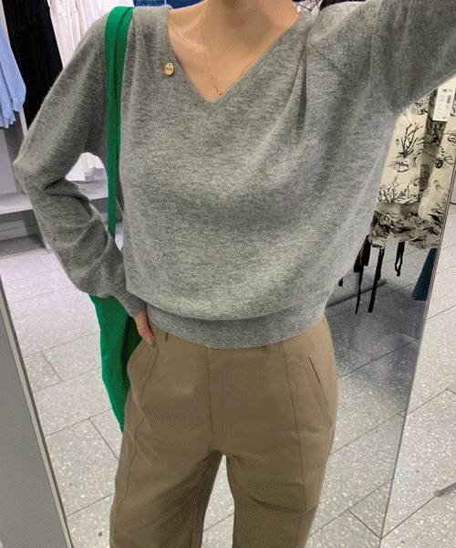 [그레이 당일출고] [캐시미어/파인울 55%] Yueni wool knit (3color)