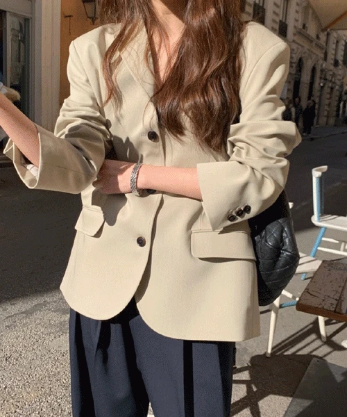 Paun jacket (라이트베이지)(지연/7일이상소요)