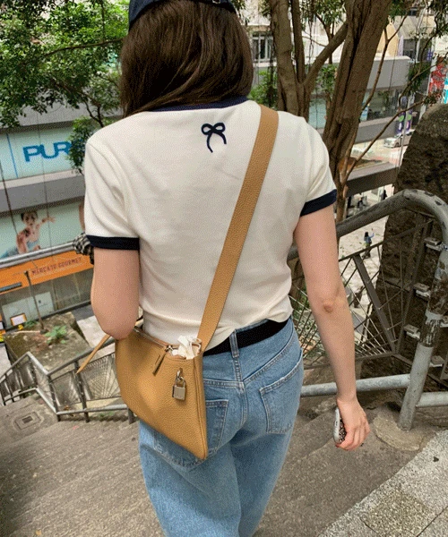 [LEBONE] Peacher tee (아이보리)(2차수량소진/예약주문/8-10일 이상소요)