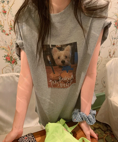 Puppy tee (그레이)