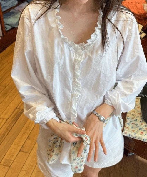 Loape blouse (아이보리)(지연 /6-7일 이상소요)