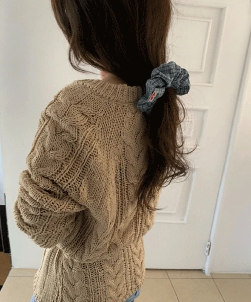 Pichel check scrunch (3color)
