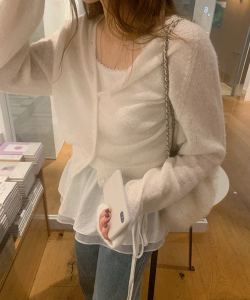 [홀가먼트/알파카 40%] Letzy alpaca cardigan (4color)
