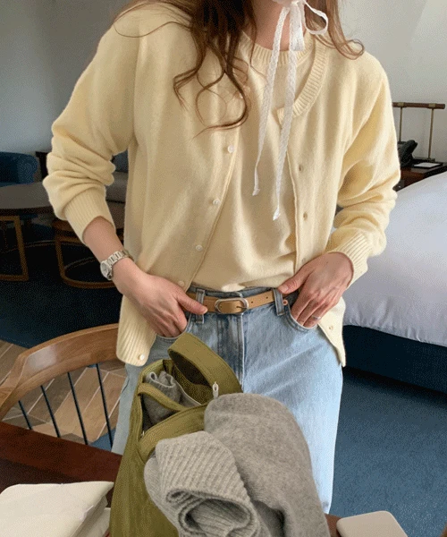 [홀가먼트/엑스트라파인울 100%] Holcci cardigan (3color)